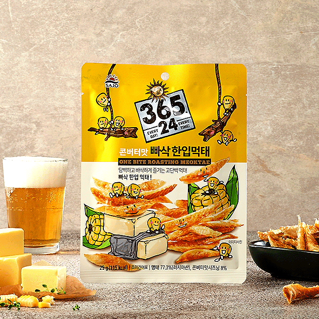 [사조]빠삭 한입먹태 콘버터맛 25g