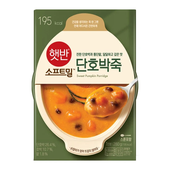 비비고 햇반 죽 4종 280g (전복내장죽,누룽지닭백숙죽,버섯야채죽,단호박죽)