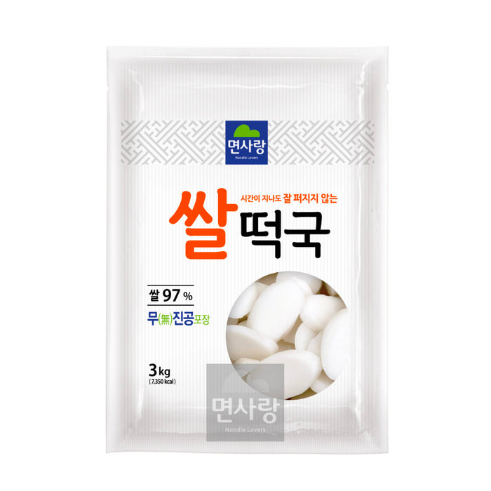 면사랑 쌀떡국 3Kg 떡국떡 대용량